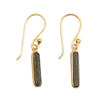 Tourmaline Bar Dangle Earrings