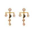 ***Crescent Moon Multi-Stone Mobile Dangles