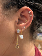 Eye Crystal Stud Tiny Earrings