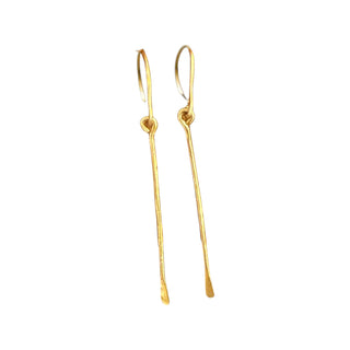 Brass Dangle Bar Earring