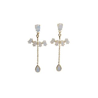 Moonstone Teardrop Dangle Earring