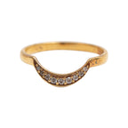 ***Gold Plated Curved Ring