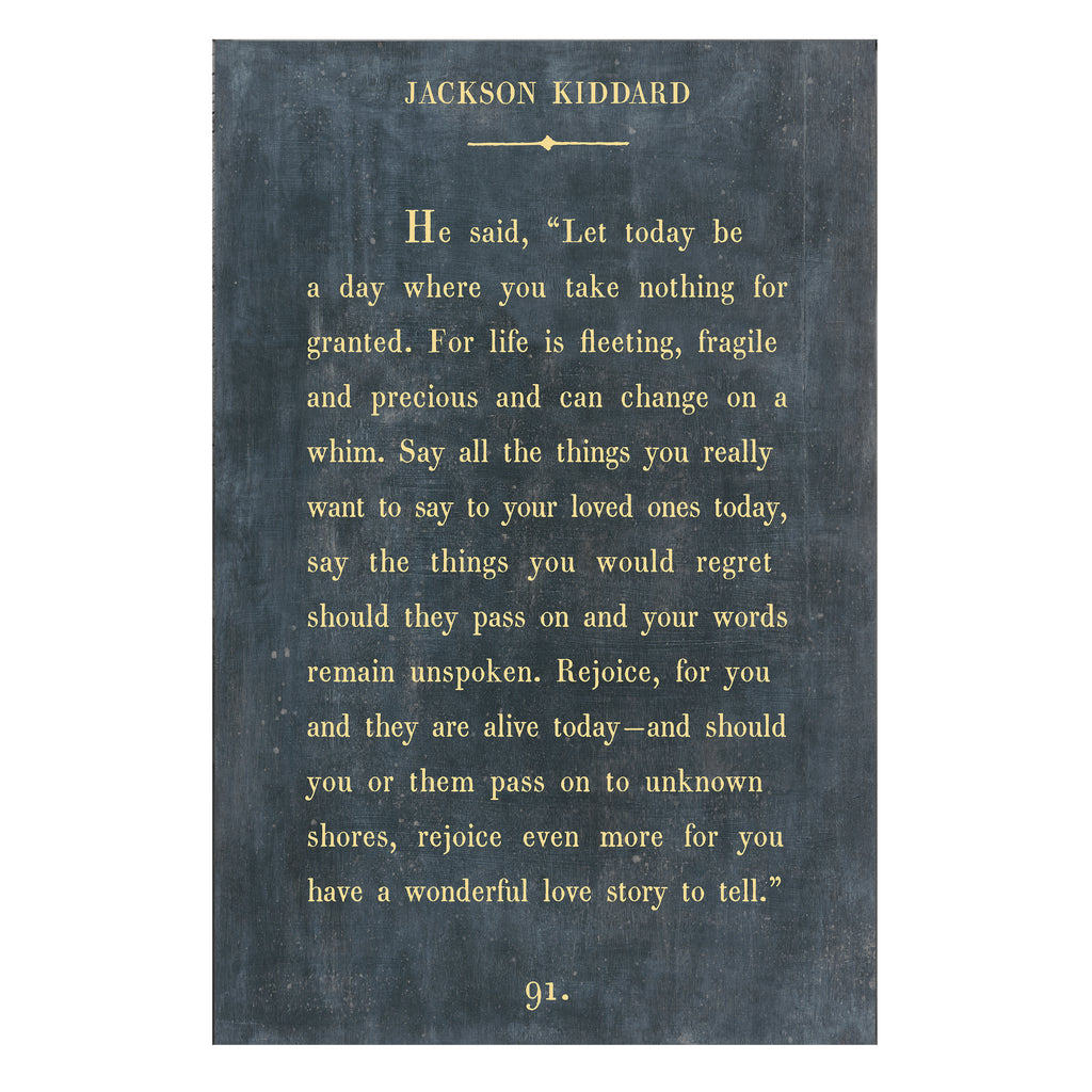 Jackson Kiddard Art Print - Gallery Wrap
