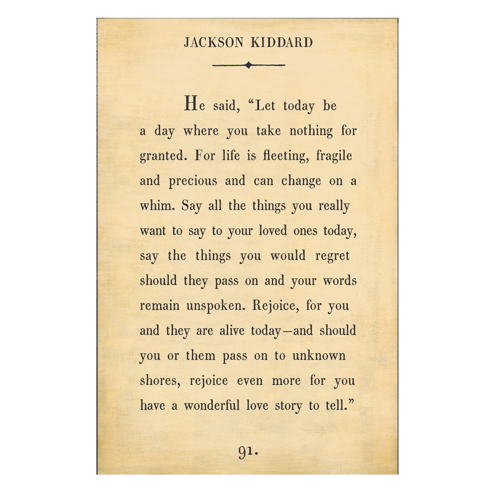 Jackson Kiddard Art Print - Gallery Wrap
