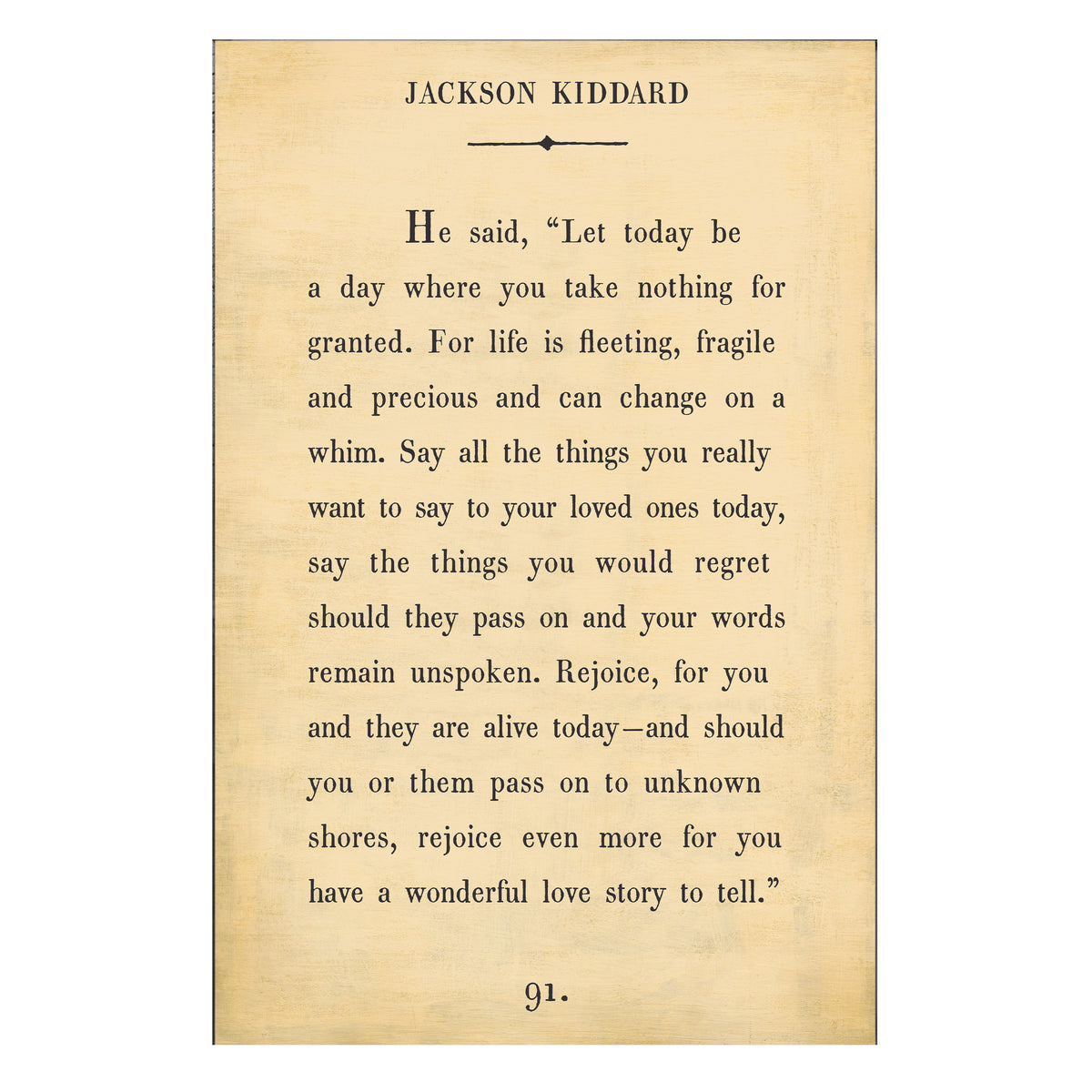 Jackson Kiddard Art Print - Gallery Wrap
