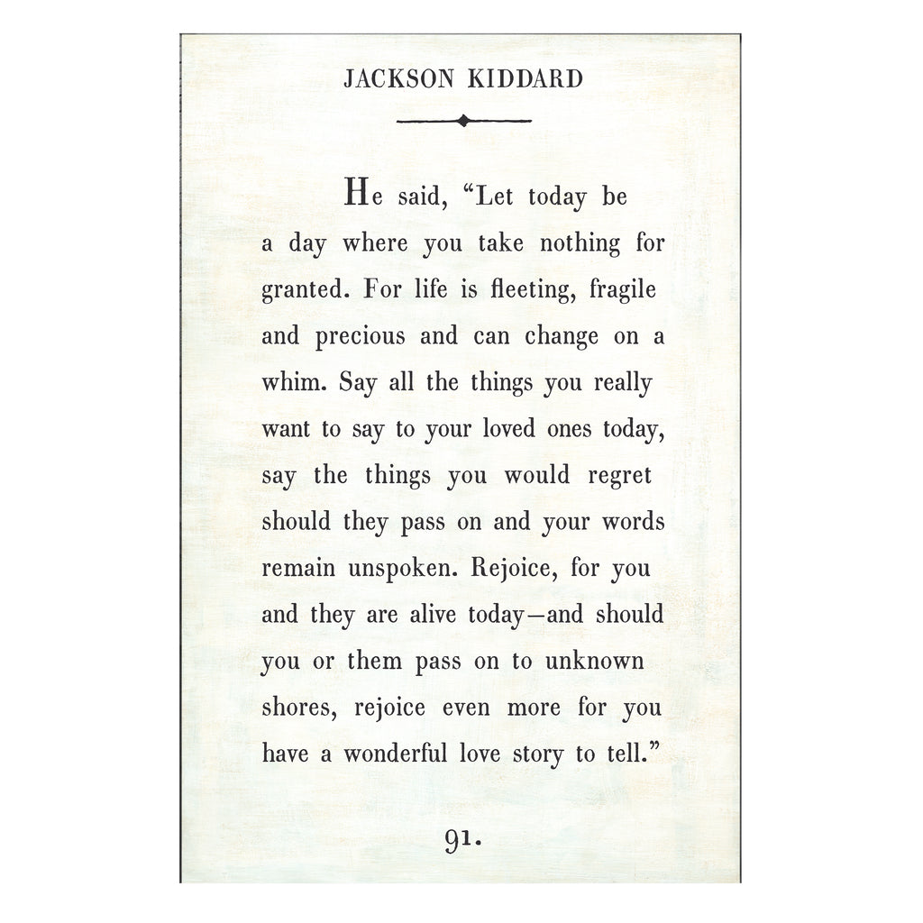 Jackson Kiddard Art Print - Gallery Wrap