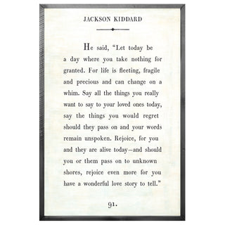 Jackson Kiddard - Book Collection (Grey Wood) - Art Print