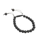 Adjustable Lava Bead Bracelet - Set of 12