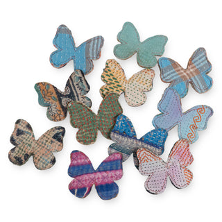 Kantha Butterfly Pin - Large