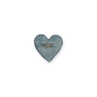 Kantha Heart Pin - Large