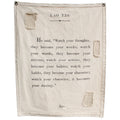 Lao Tzu Canvas Wall Tarp - 31.5x40