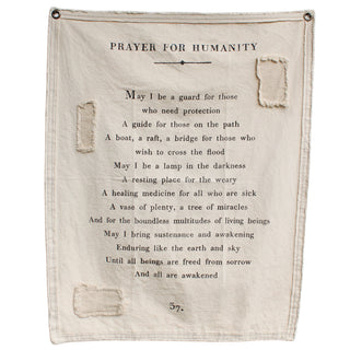 Canvas Wall Hanging - Prayer For Humanity - 31.5" x 40"