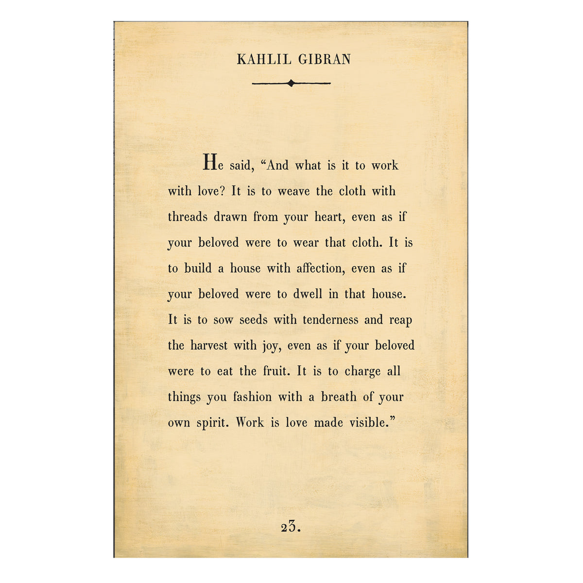 Kahlil Gibran Art Print - Book Collection