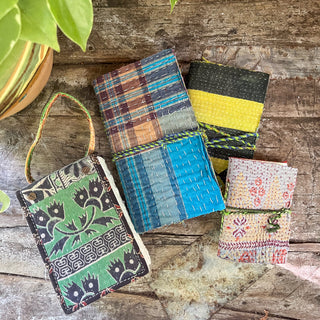 Kantha Wrap Journal 3.5"x5.5"