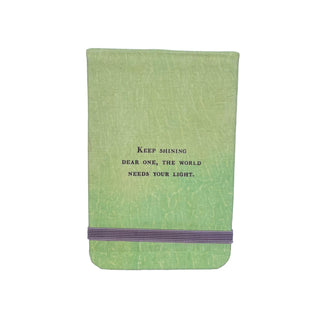 Keep Shining Fabric Notebook-3.5"x5.5"