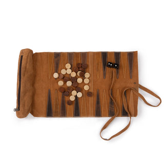 Leather & Suede Backgammon Game