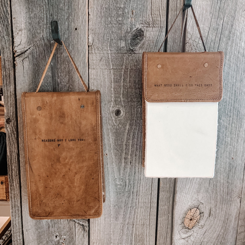 ***What Good Shall I Do Hanging Leather Journal