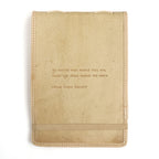 Ideas Change The World Signature Leather Journal - Honey