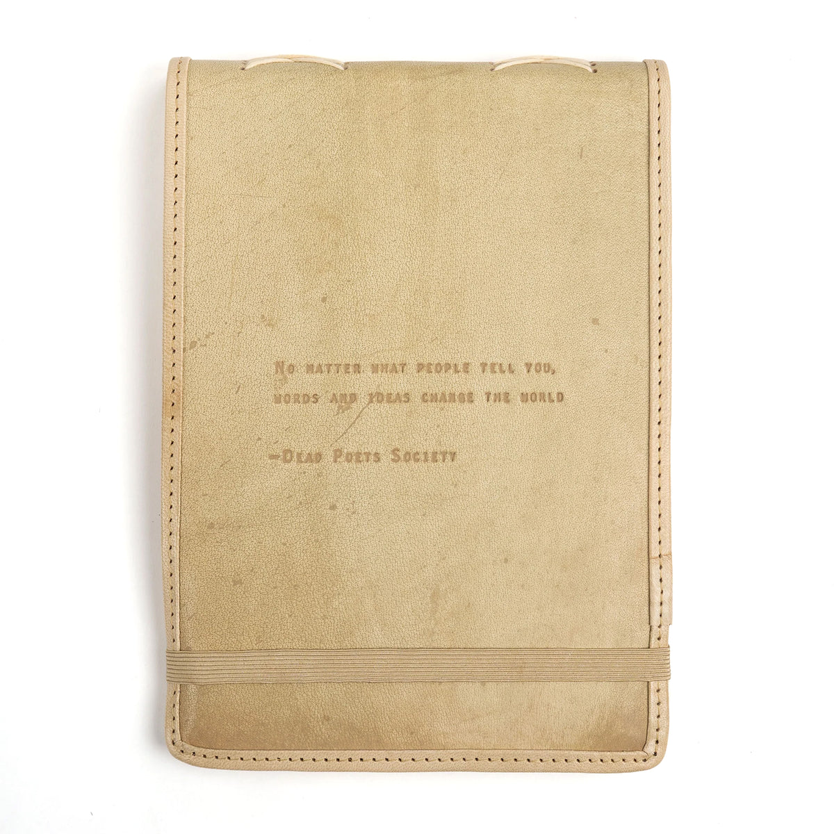 Ideas Change The World Signature Leather Journal - Honey
