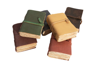1st Edition Mini Leather Wrap Journals - Assorted Set of 12
