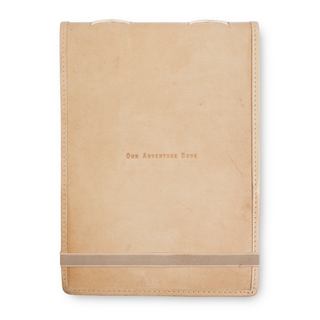 Large Our Adventure Book Leather Journal - Honey