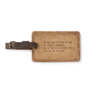 It Is Good To Have An End To Journey Towards Leather Luggage Tag