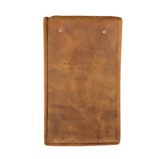 There is Nothing (Mark Twain) Leather Desk Journal