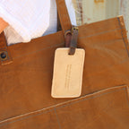 Good Girls Leather Luggage Tag - Honey