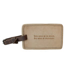 Good Girls Leather Luggage Tag - Honey