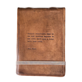 Embrace Uncertainty Signature Leather Journal - Maple
