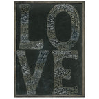 L-O-V-E Art Print - Grey Wood - Oversized