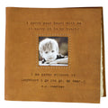 I Carry Your Heart Leather Photo Keeper 12x12 - Fawn
