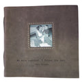 We Were Together Leather Photo Keeper 12x12 - Slate