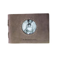 To The Moon And Back Leather Photo Keeper 6x8 - Slate