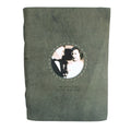 And They Lived Happily Leather Photo Keeper 10x14 - Moss