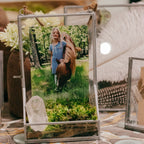 ***Hanging Glass and Zinc Memory Box - 8x5x2