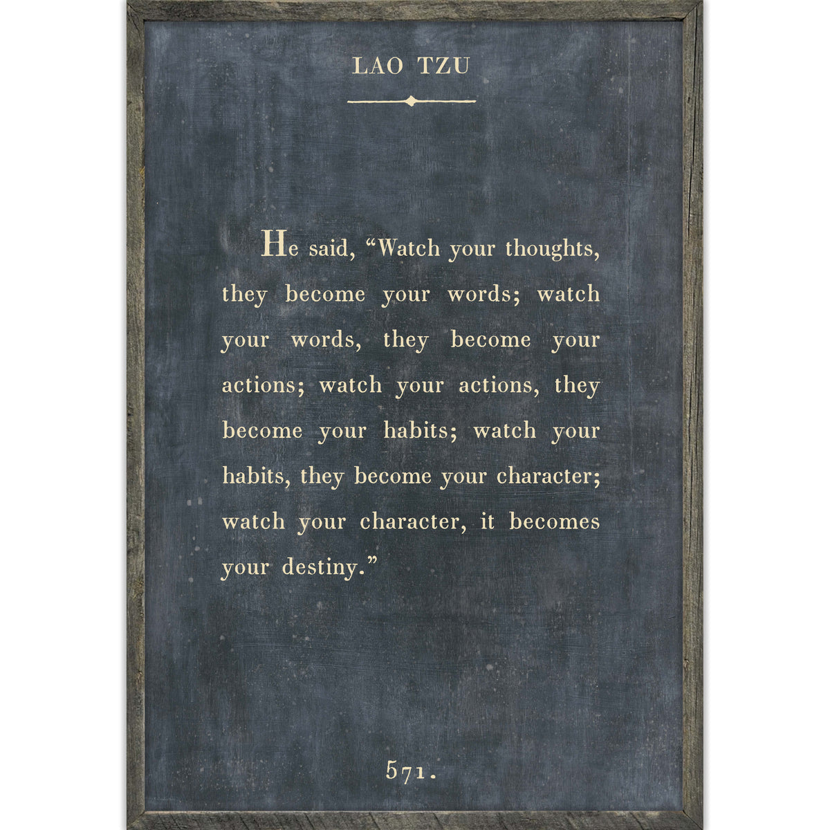 Lao Tzu Art Print - Book Collection