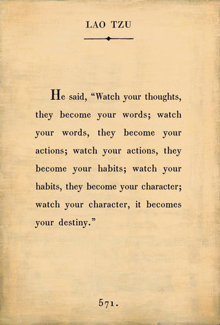 Lao Tzu Book Collection (Gallery Wrap) Art Print