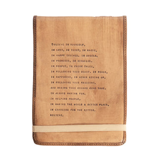 Large Believe In Yourself Leather Journal