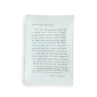 Letter For Sophie (Beautiful Darling) Large Rectangle Decoupage Plate