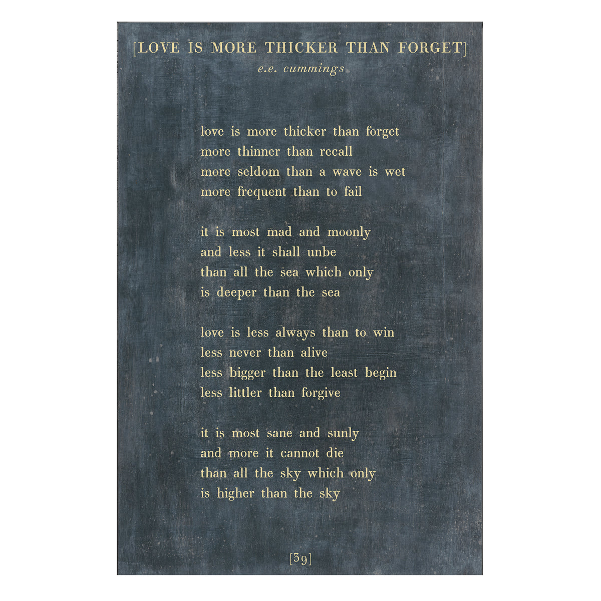 Love is More Thicker Art Print - Gallery Wrap