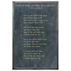 Love is More Thicker Art Print - Grey Wood