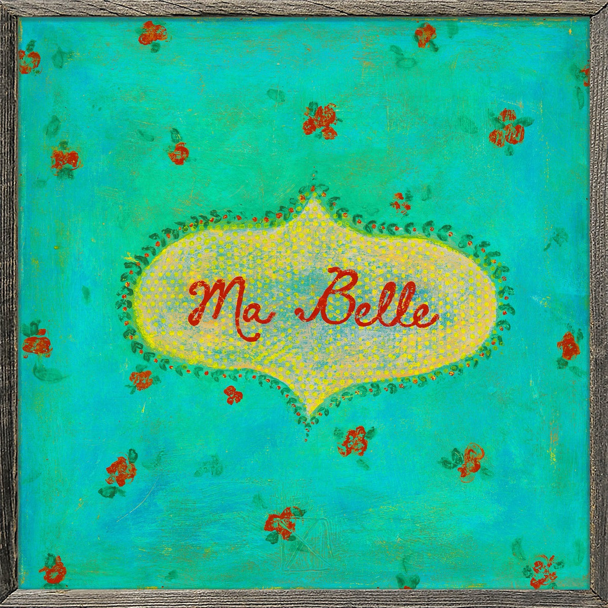 Ma Belle Art Print - Grey Wood