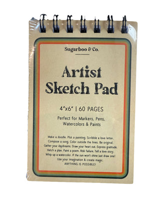 4"x6" Spiral Artist Sketch Pad