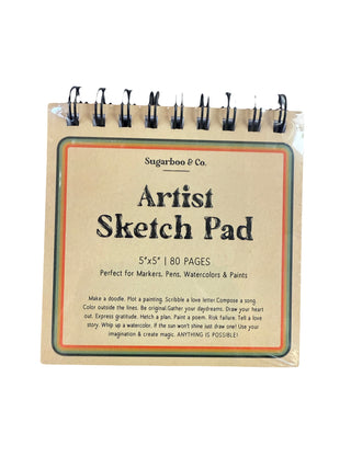 5"x5" Spiral Artist Sketch Pad