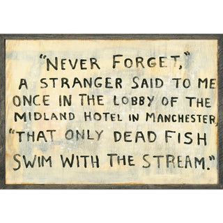 Malcom Muggeridge (Grey Wood) - Art Print