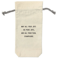 May All Your Joys Wine Bag