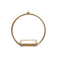 Round Brass Standing Frame - 6in