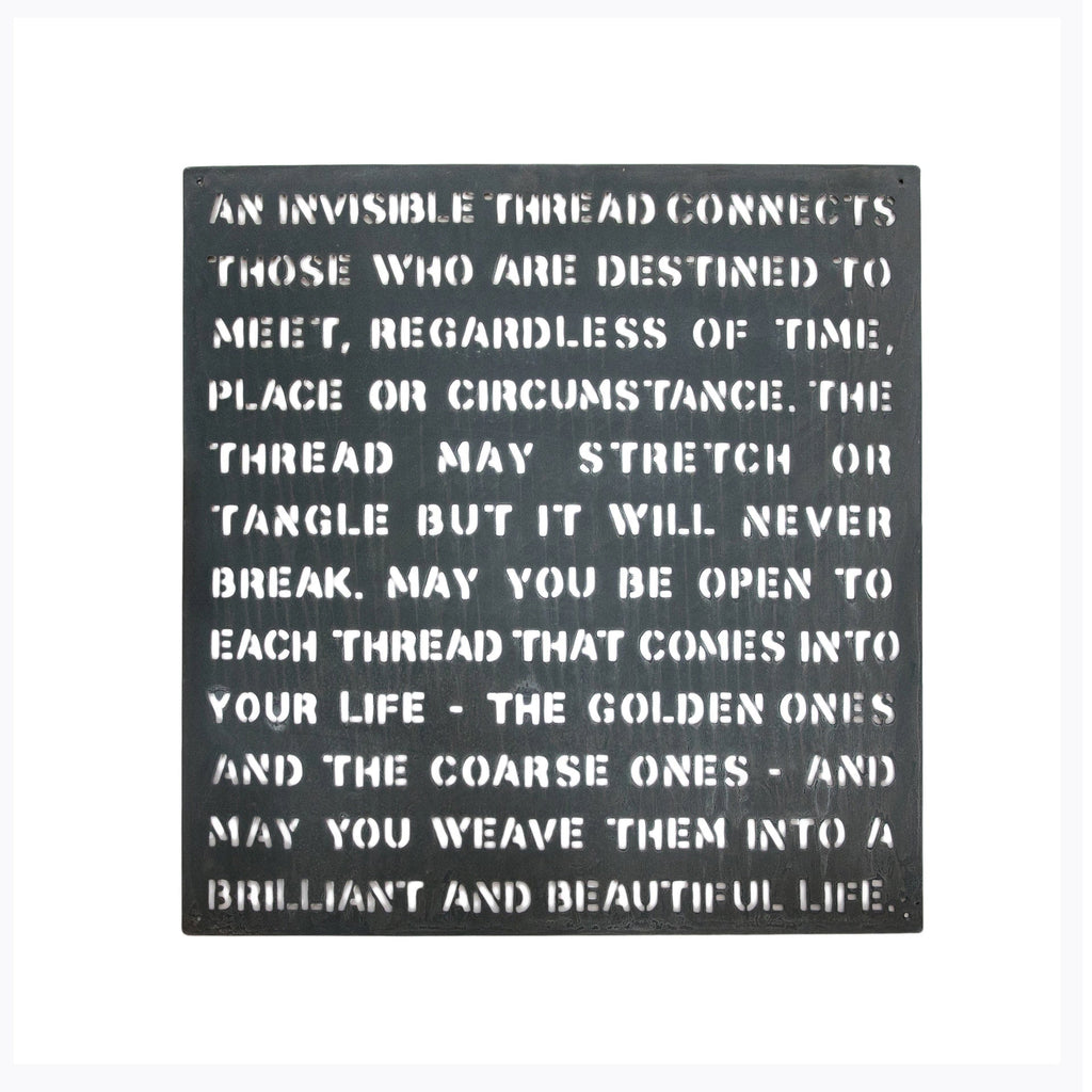 ***Metal Sign - An Invisible Thread 21