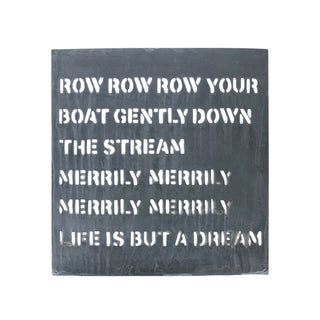 ***Metal Sign - Row Your Boat 21" x 22.5"